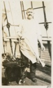 Image of Charlie Percy on deck of S.S. Roosevelt
